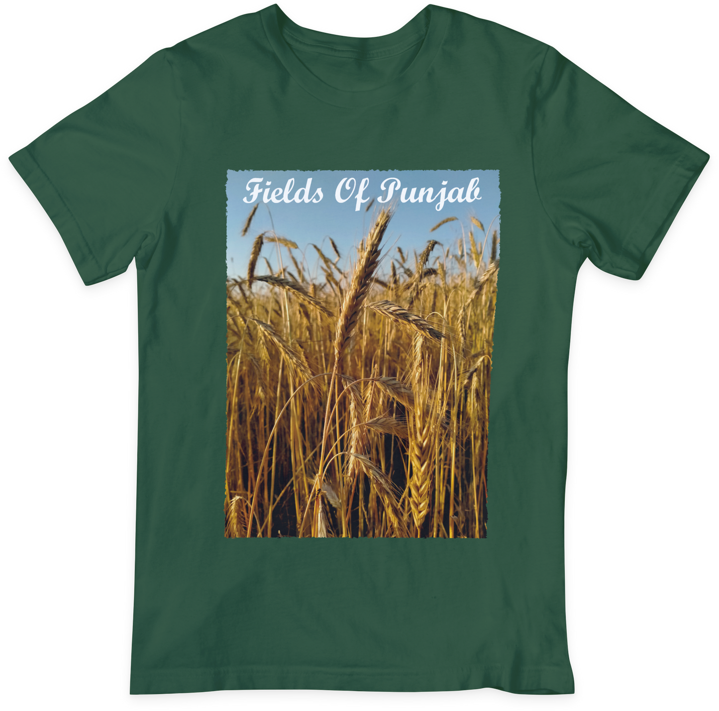 Fields of Punjab-Bottle green